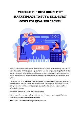 Vefogix The Best Guest Post Marketplace to Buy & Sell Guest Posts for Real SEO Growth