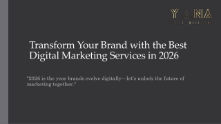 Transform Your Brand with the Best Digital Marketing in 2026