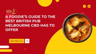 Top-Rated British Pubs in Melbourne CBD A Food & Drinks Guide