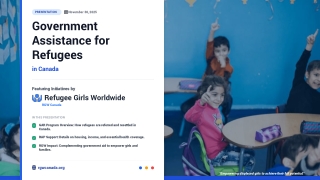 Expanding Refugee Support Through Government & Community Aid