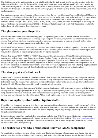 Auto Glass 29302: The Complete Owner’s Maintenance Guide