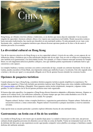 Los tesoros escondidos de la urbe asiática: explora los experiencias de viaje