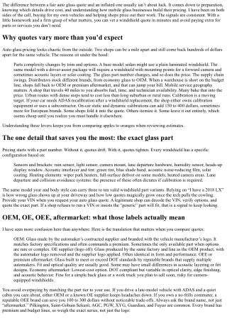 How to Avoid Overpaying on a Mobile Auto Glass Quote