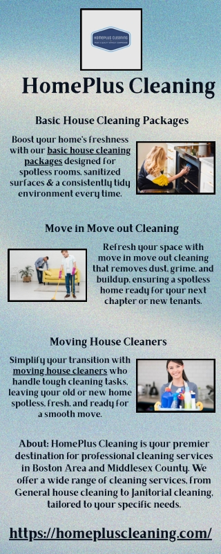 Basic House Cleaning Packages