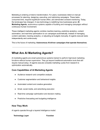 AI Marketing Agents_ Autonomous Campaigns That Run Themselves