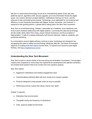 Slow Tech Movements_ Designing Technology That Calms