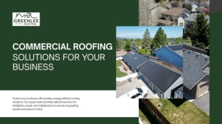 Commercial Roofing Solutions for Your Business