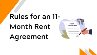 Rules for an 11-Month Rent Agreement