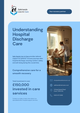 Understanding Hospital Discharge Care