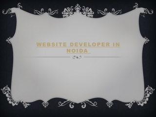 Website Developer in Noida