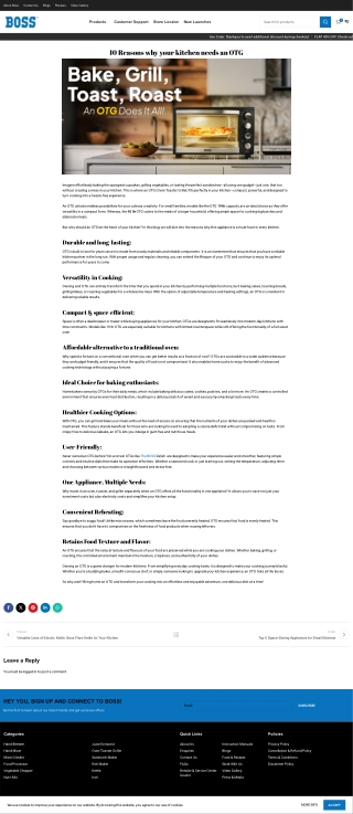 10 Reasons why your kitchen needs an OTG