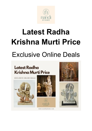 Latest Radha Krishna Murti Price | Exclusive Online Deals