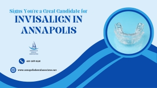 Signs You’re a Great Candidate for Invisalign in Annapolis