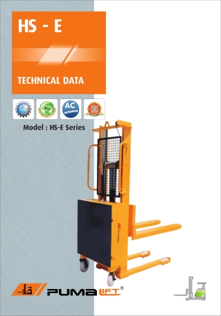 Semi Electric Stackers  | Puma Lift PVT.Ltd