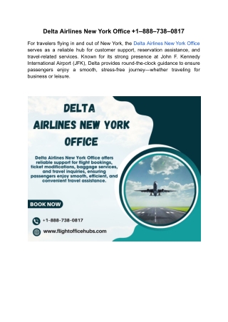 Delta Airlines New York Office