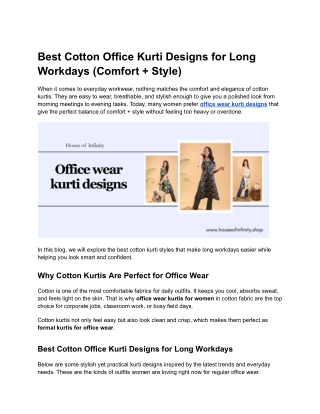 Office-Kurti-Designs