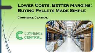 Lower Costs, Better Margins Buying Pallets Made Simple