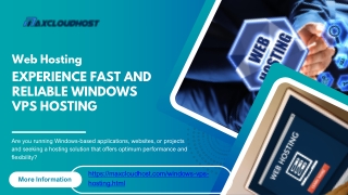 Windows VPS Hosting Plans  max cloud host