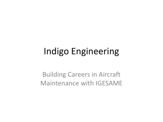 The Future of Engineering with Indigo Engineering