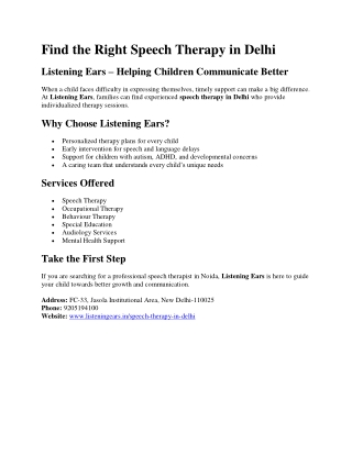 Speech Therapy vs Occupational Therapy: What’s the Difference?