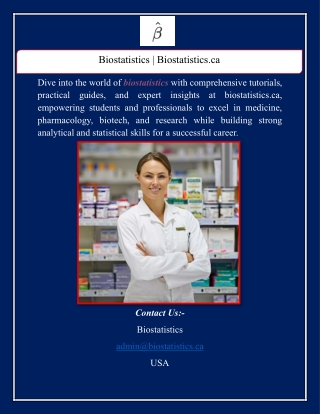 Biostatistics | Biostatistics.ca