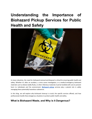 Understanding the Importance of Biohazard Pickup Services for Public Health and Safety (2)