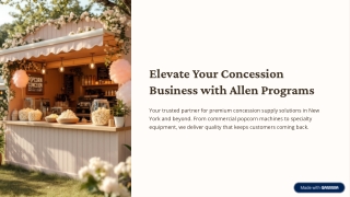 Elevate Your Concession Business with Allen Programs
