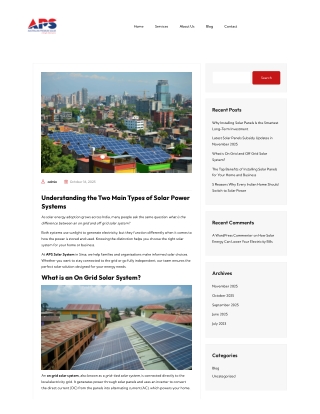 On-Grid Solar System