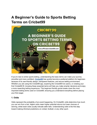 A Beginner’s Guide to Sports Betting Terms on Cricbet99 (2)