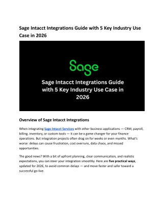 How to Avoid Delays in Sage Intacct Integrations_ 5 Expert Strategies for 2025