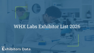 WHX Labs Exhibitor List