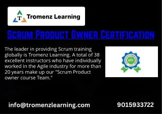 Scrum Product Owner Certification-ppt
