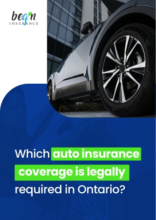 Ontario's Legally Required Auto Insurance – What You Must Have