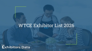 WTCE Exhibitor List 2026
