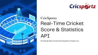 Cricsportz – Reliable Cricket Data API for Real-Time Match Insights