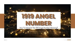 How To Interpret The 1919 Angel Number Meaning?
