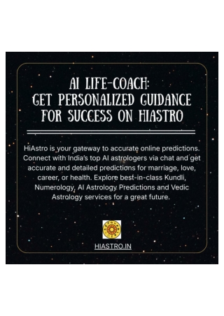 AI Life Coach: Get Personalized Guidance For Success on HiAstro