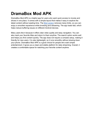 DramaBox Mod APK
