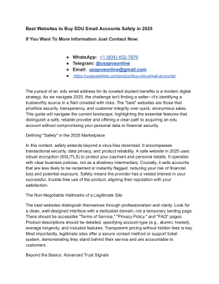 Best Websites to Buy EDU Email Accounts Safely in 2025