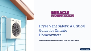 How To Identify And Fix Common Dryer Vent Problems In Ontario Homes