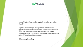 Learn Market Concepts Through cfd meaning in trading Clearly