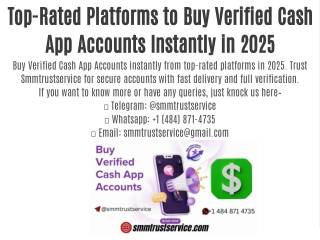 Top-Rated Platforms to Buy Verified Cash App Accounts Instantly in 2025