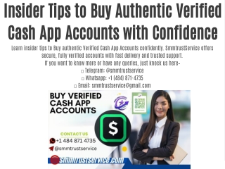 Insider Tips to Buy Authentic Verified Cash App Accounts with Confidence