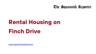 Rental Housing on Finch Drive - www.squamishreporter.com