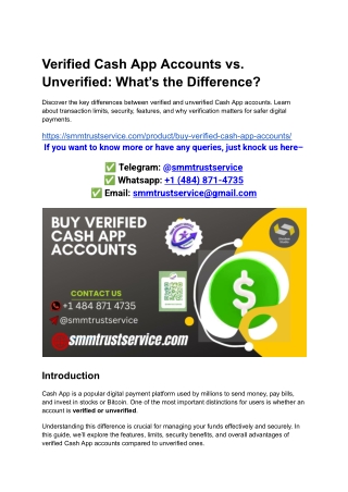Verified Cash App Accounts vs Unverified_ What’s the Difference_