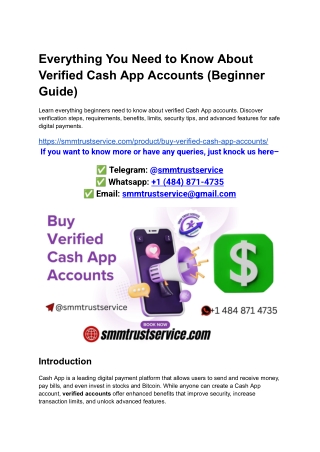 Everything You Need to Know About Verified Cash App Accounts (Beginner Guide)