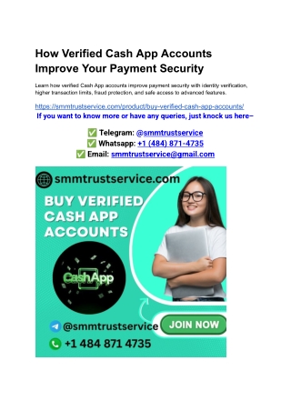 How Verified Cash App Accounts Improve Your Payment Security