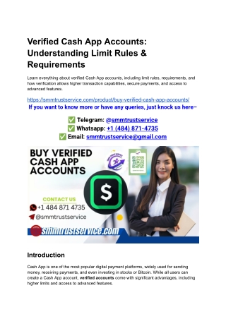 Verified Cash App Accounts_ Understanding Limit Rules & Requirements