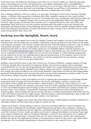 Nixa's Overview to Better Hearing: Citizen Resources for Hearing Health