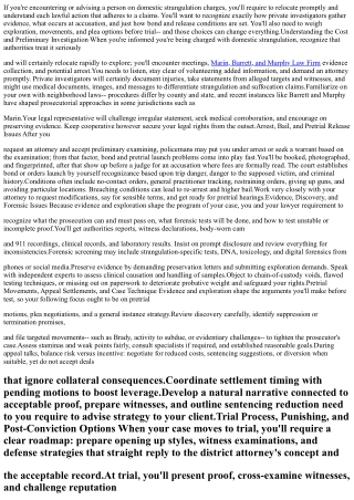 The Legal Process for Domestic Strangulation Fees: Step-by-Step Overview